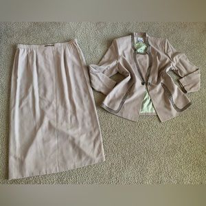 Chancelle Brown Skirt Suit Size 18